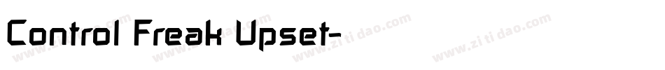Control Freak Upset字体转换